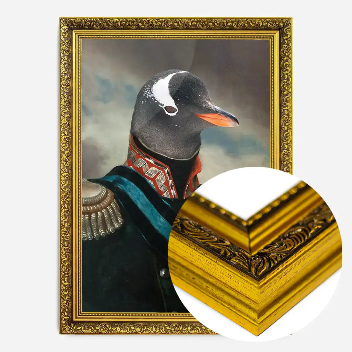Penguin Military Portrait Print