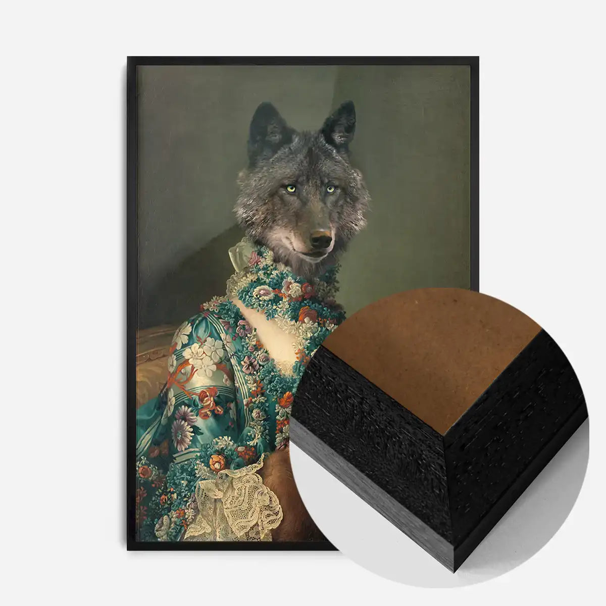 Wolf Lady Portrait Print