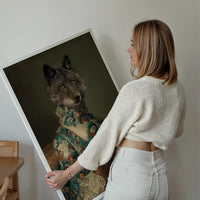 Wolf Lady Portrait Print