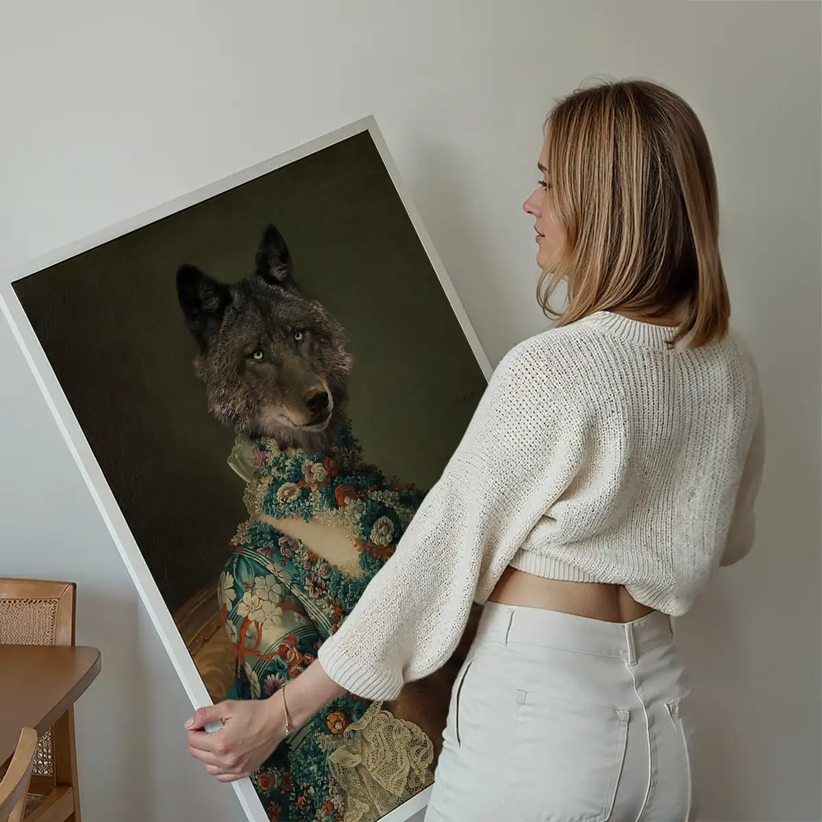 Wolf Lady Portrait Print