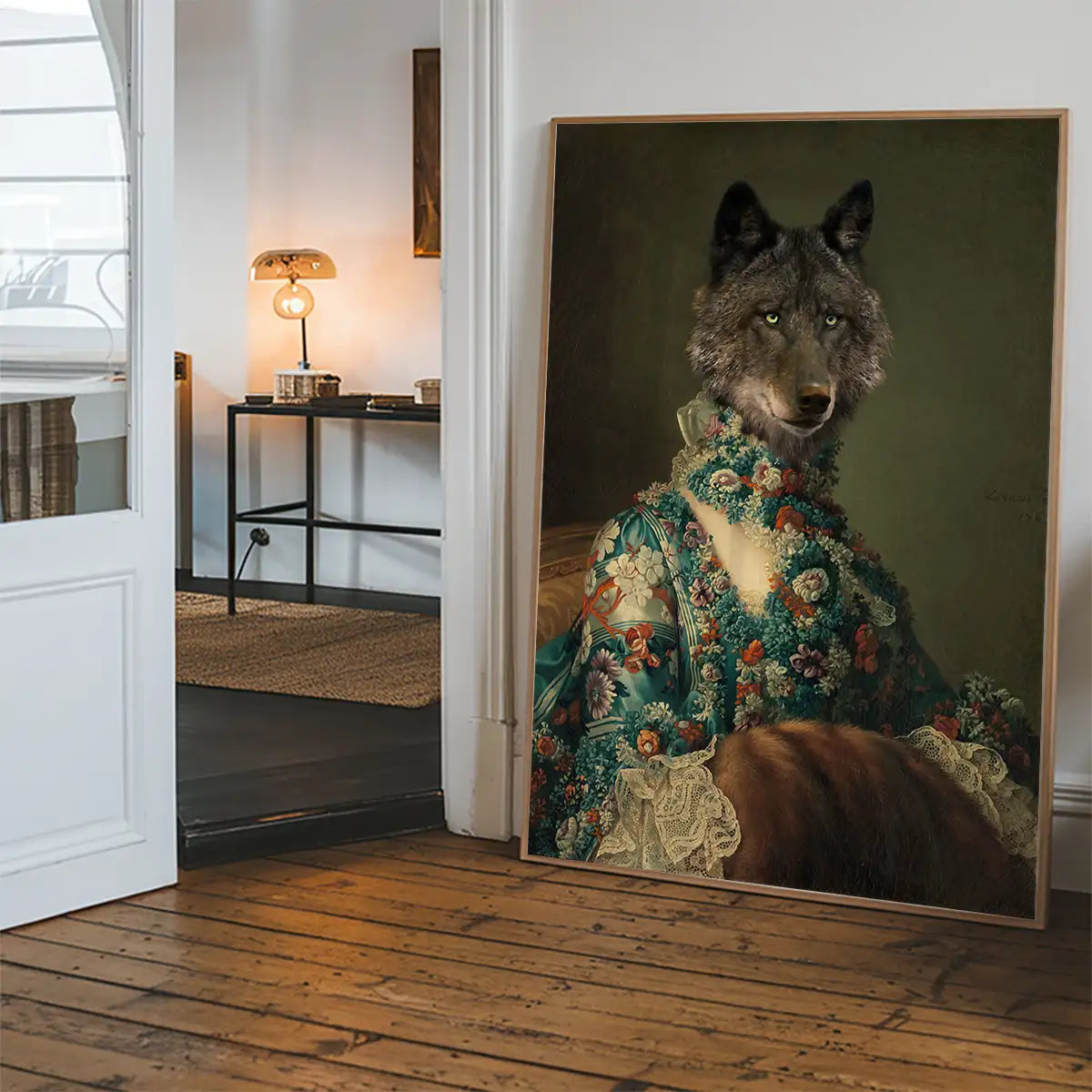 Wolf Lady Portrait Print