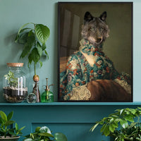 Wolf Lady Portrait Print