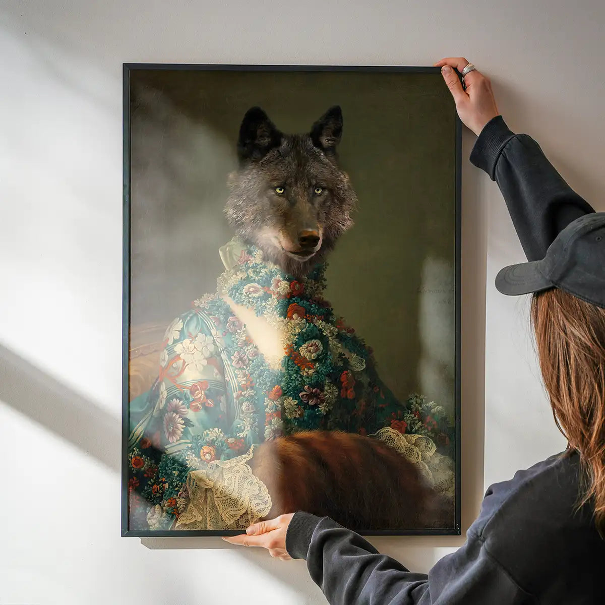 Wolf Lady Portrait Print