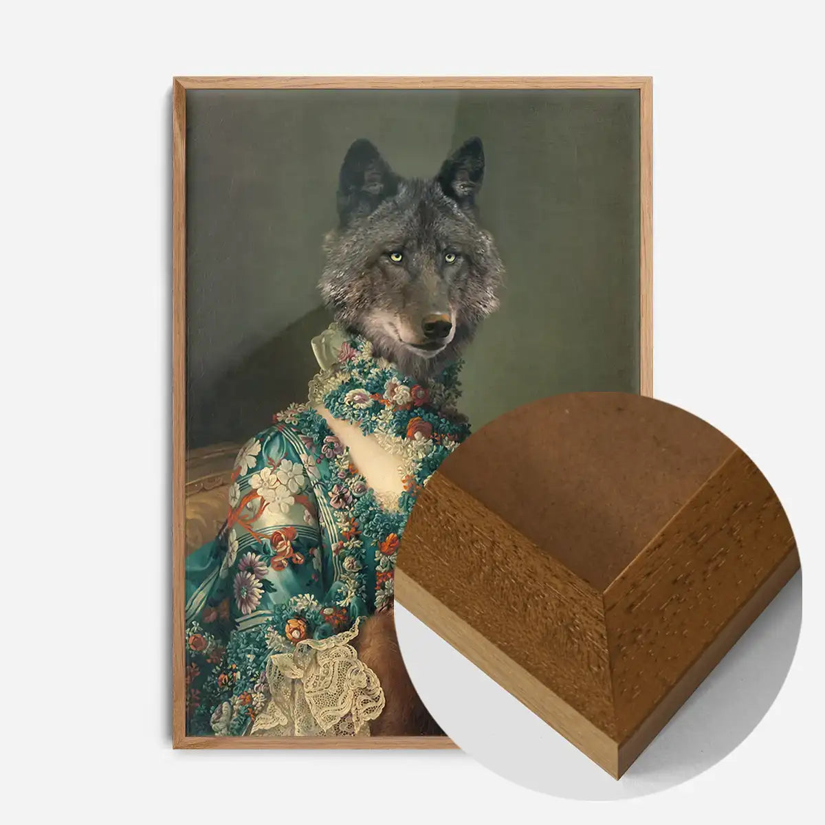 Wolf Lady Portrait Print