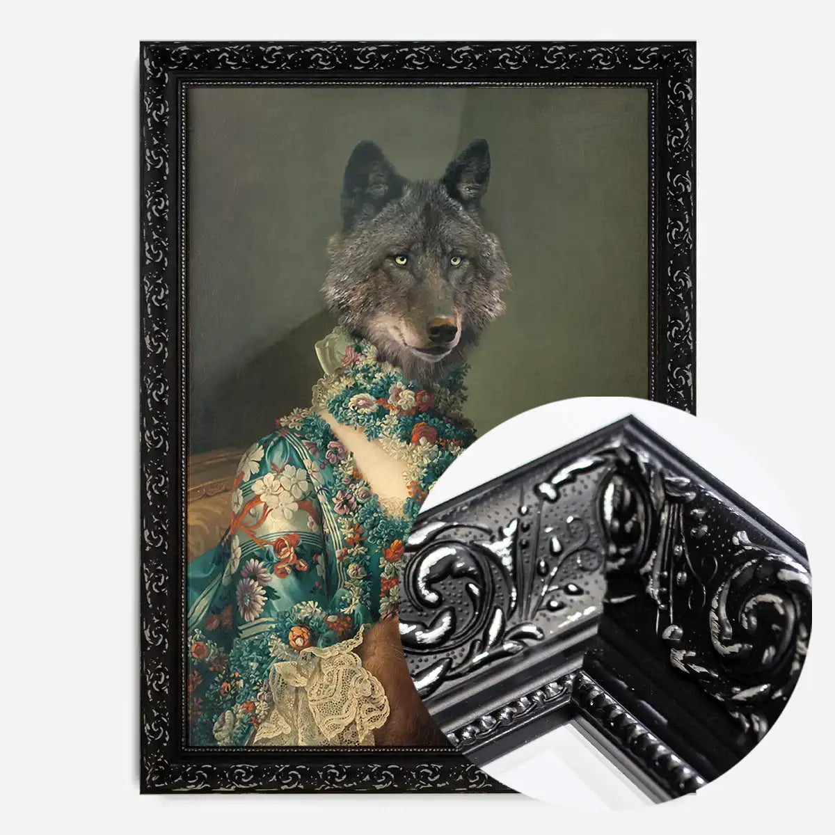 Wolf Lady Portrait Print