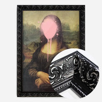 Mona Lisa Splat Spray Paint Face Altered Art Portrait Print