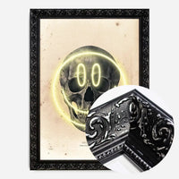 Happy Face Skull Neon Print