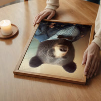 Black Bear Animal Head Portrait Print