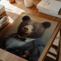 Black Bear Animal Head Portrait Print