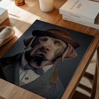 Black Labrador Animal Head Portrait Print