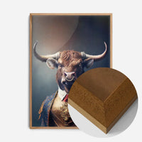 Bull Animal Head Portrait Print
