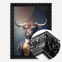 Bull Animal Head Portrait Print