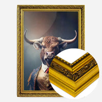 Bull Animal Head Portrait Print