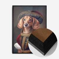Dachshund Sausage Dog Animal Head Portrait Print