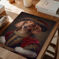 Dachshund Sausage Dog Animal Head Portrait Print