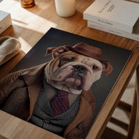 English Bulldog Animal Head Portrait Print