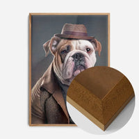 English Bulldog Animal Head Portrait Print