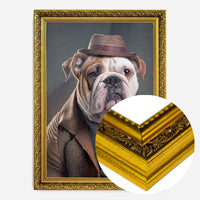 English Bulldog Animal Head Portrait Print