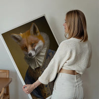Fox Victorian Animal Head Portrait Print