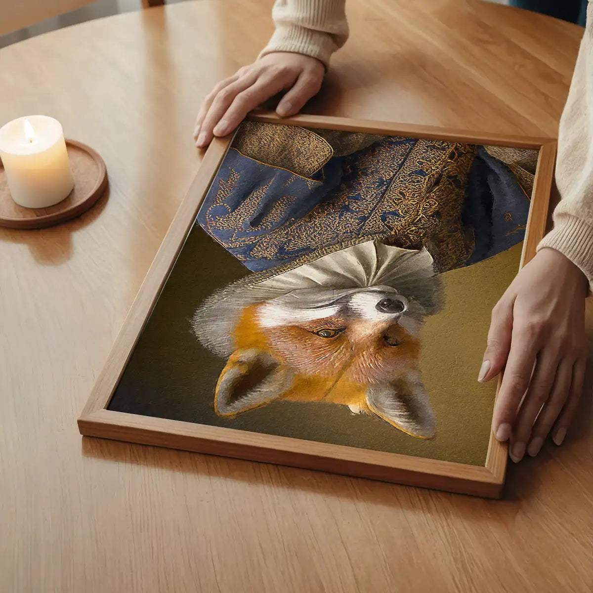 Fox Victorian Animal Head Portrait Print