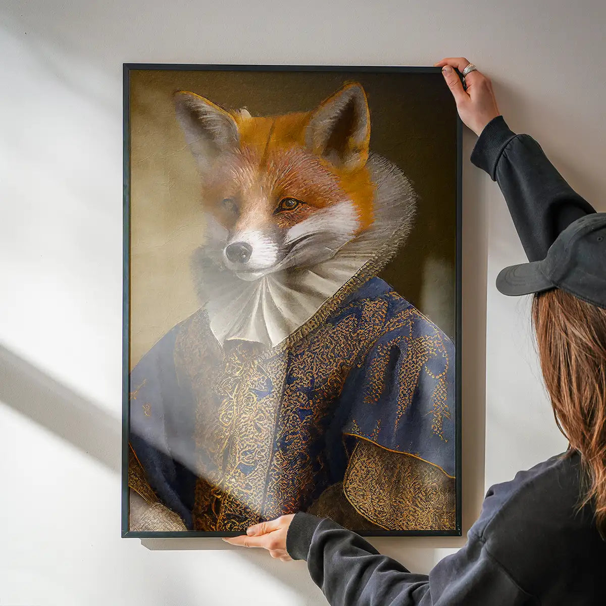 Fox Victorian Animal Head Portrait Print