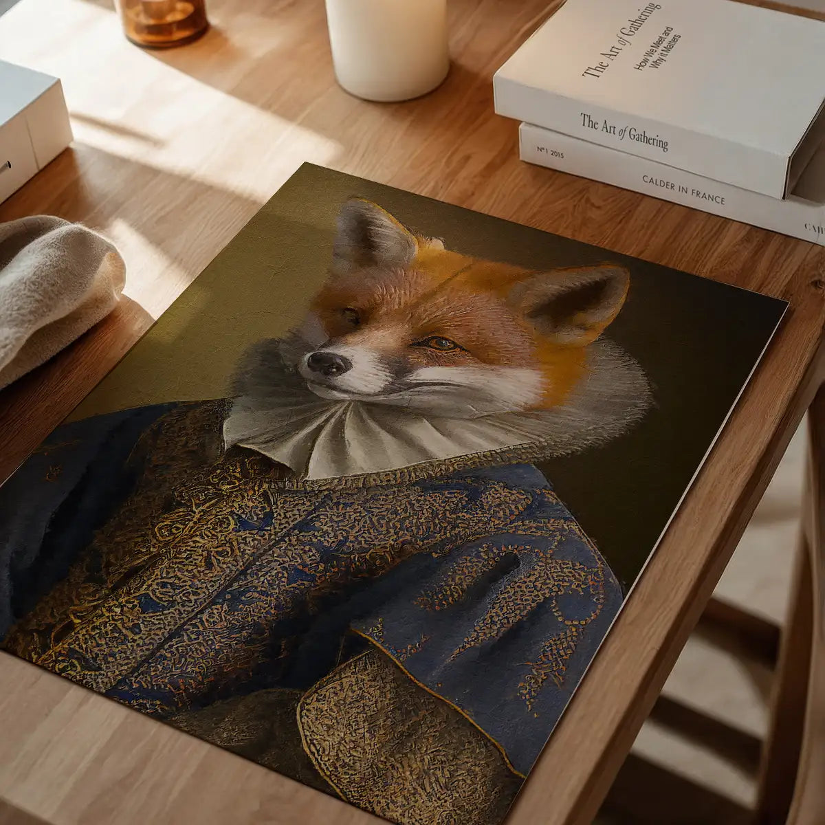 Fox Victorian Animal Head Portrait Print