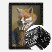 Fox Victorian Animal Head Portrait Print