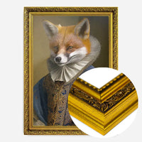 Fox Victorian Animal Head Portrait Print