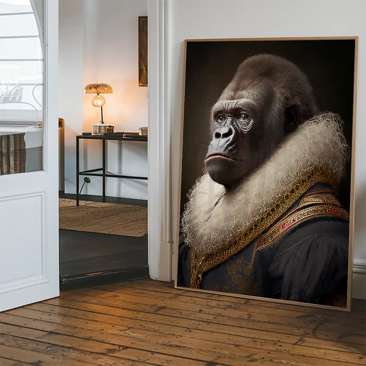 Gorilla Animal Head Portrait Print