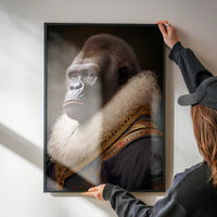 Gorilla Animal Head Portrait Print
