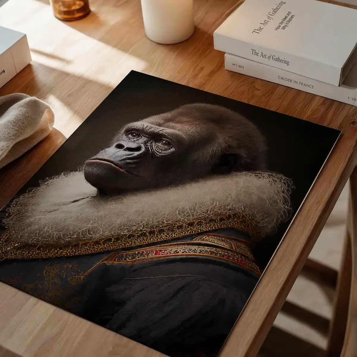 Gorilla Animal Head Portrait Print