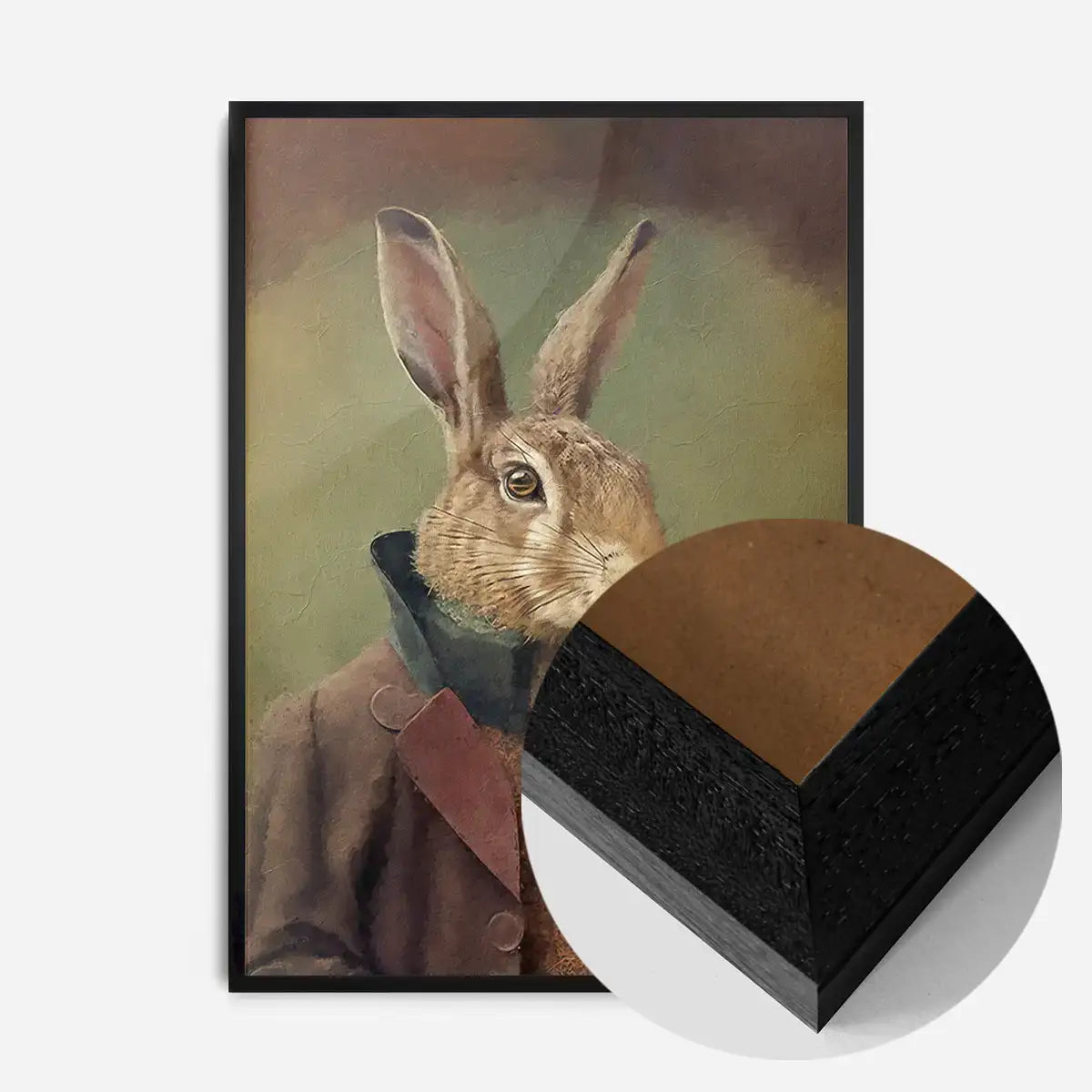 Hare Animal Head Portrait Print