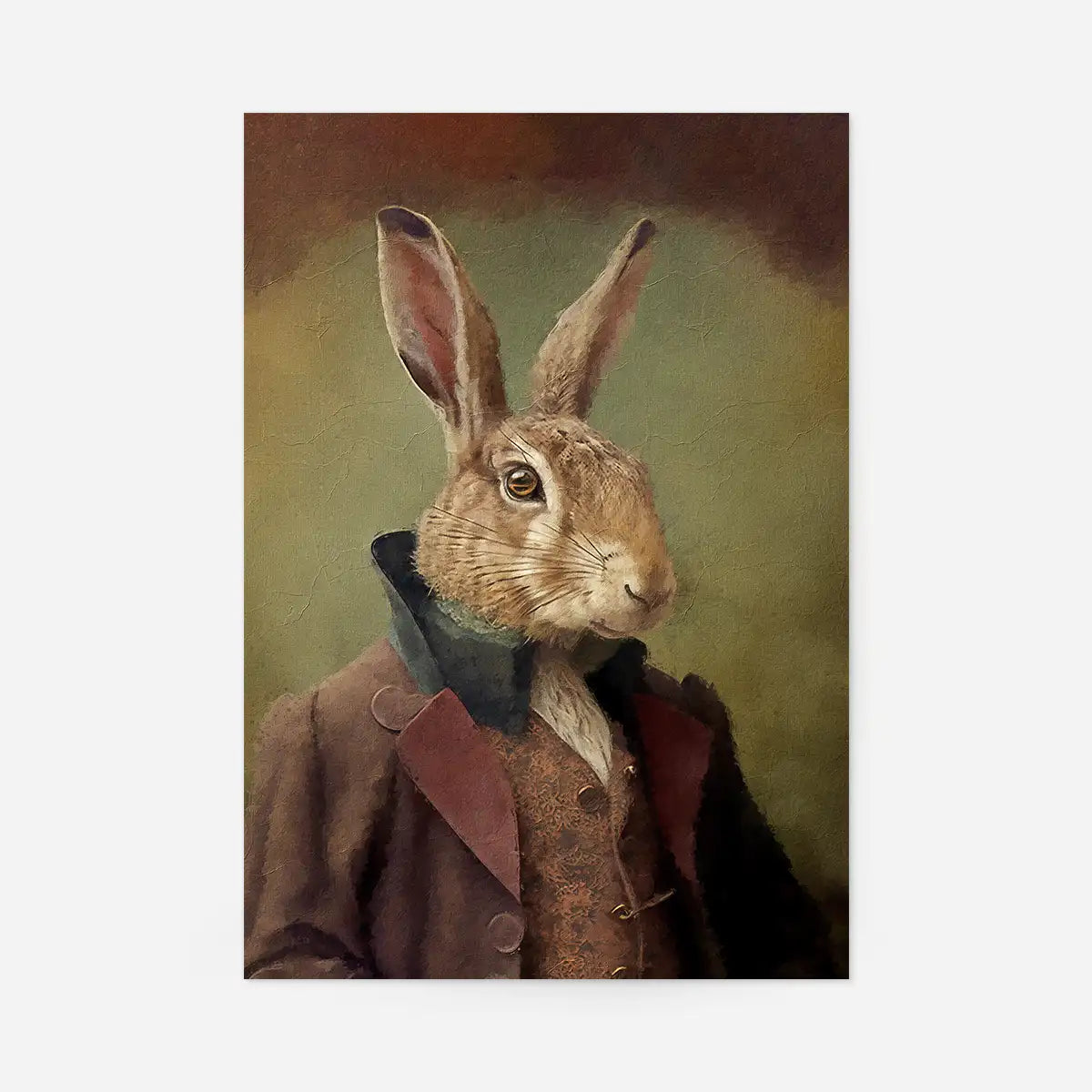 Hare Animal Head Portrait Print