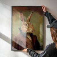 Hare Animal Head Portrait Print
