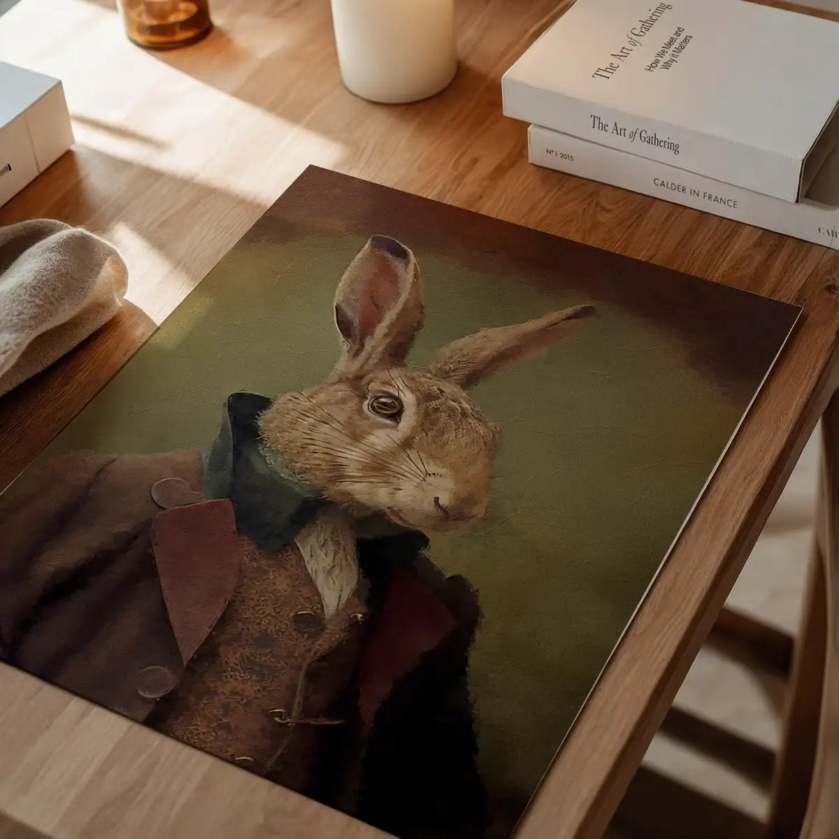 Hare Animal Head Portrait Print