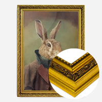 Hare Animal Head Portrait Print