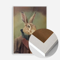Hare Animal Head Portrait Print