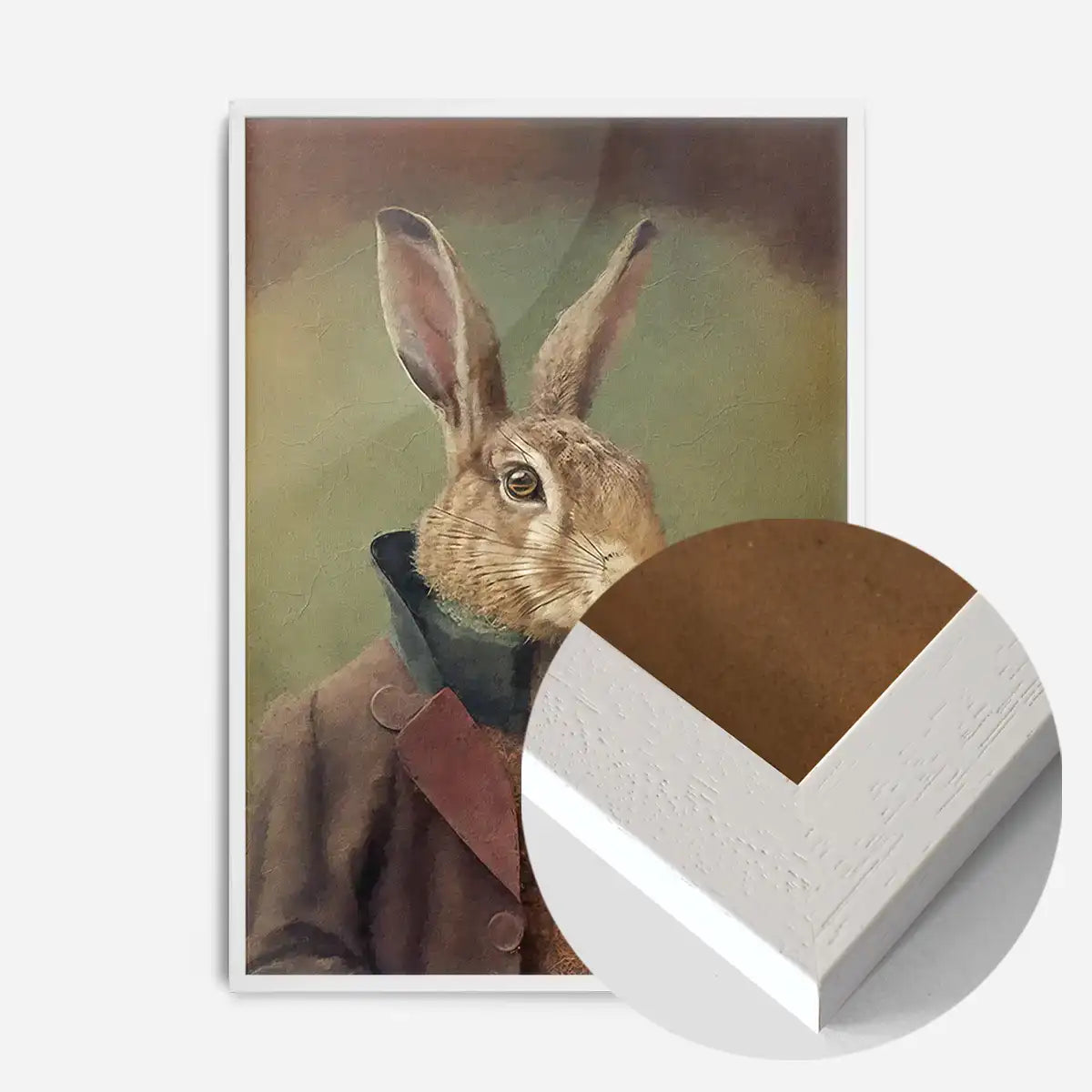 Hare Animal Head Portrait Print