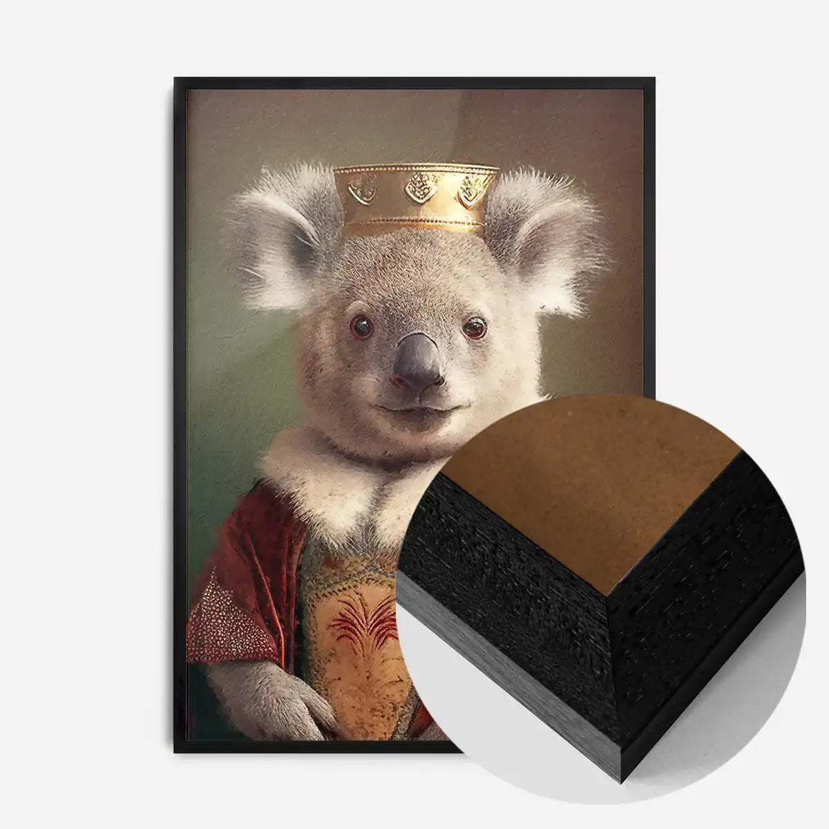 Koala Bear Animal Head Portrait Print
