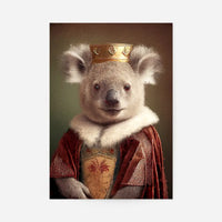 Koala Bear Animal Head Portrait Print