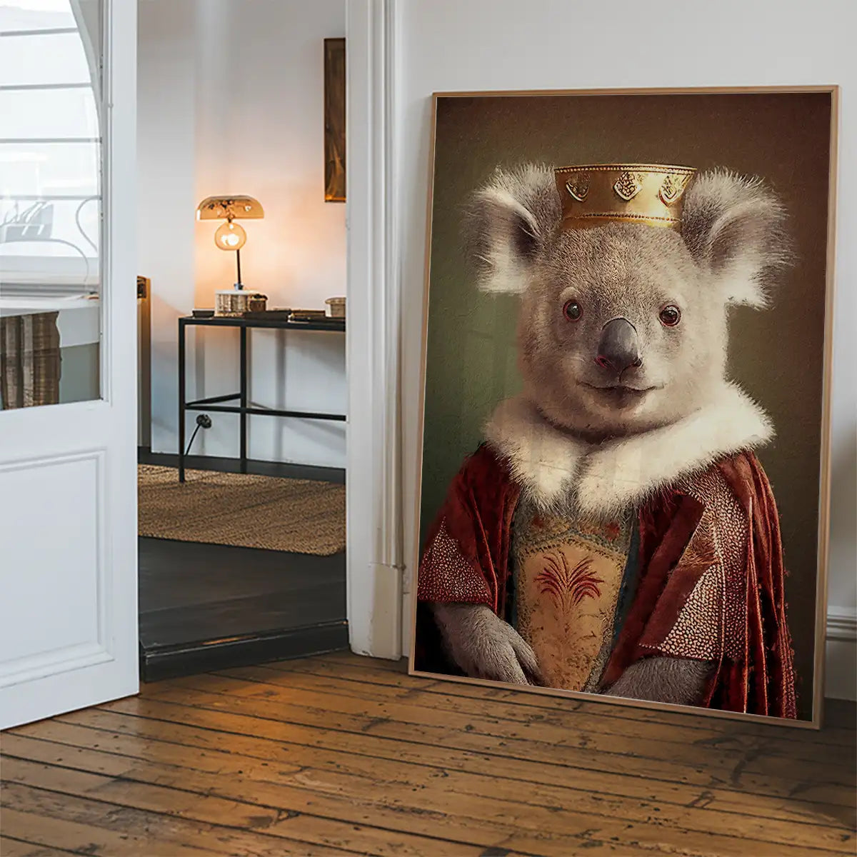 Koala Bear Animal Head Portrait Print