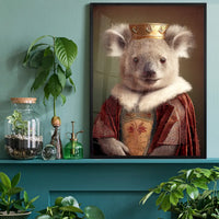 Koala Bear Animal Head Portrait Print
