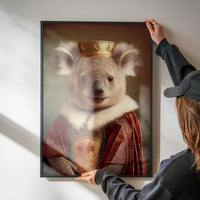 Koala Bear Animal Head Portrait Print