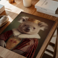 Koala Bear Animal Head Portrait Print