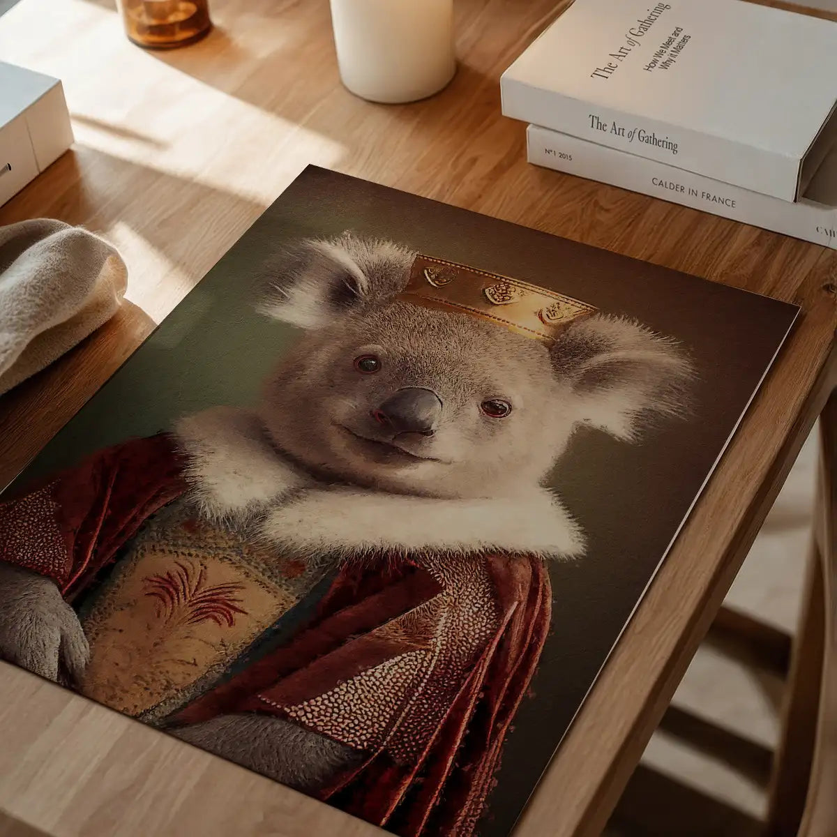 Koala Bear Animal Head Portrait Print