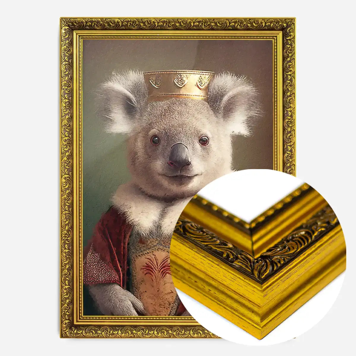 Koala Bear Animal Head Portrait Print