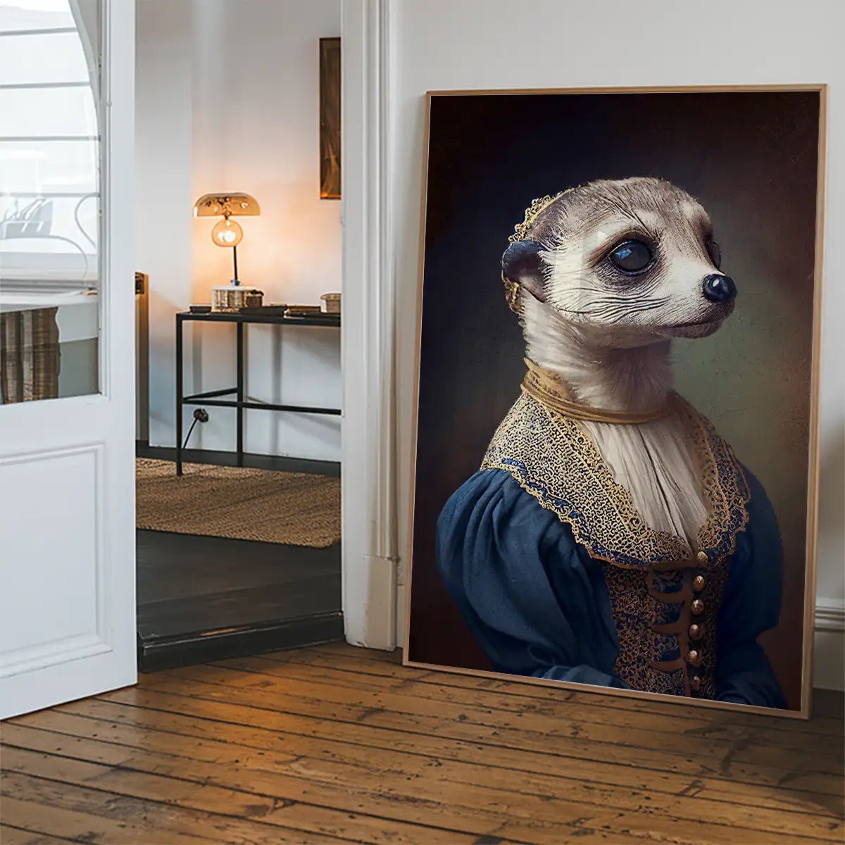 Meerkat Animal Head Portrait Print