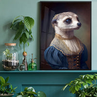 Meerkat Animal Head Portrait Print