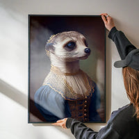 Meerkat Animal Head Portrait Print