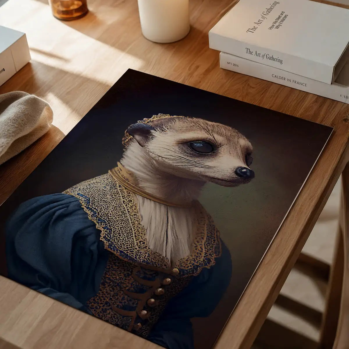 Meerkat Animal Head Portrait Print